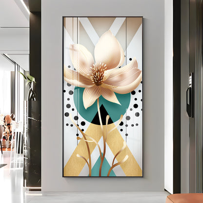 Abstract Flower Premium Acrylic Vertical Wall Art