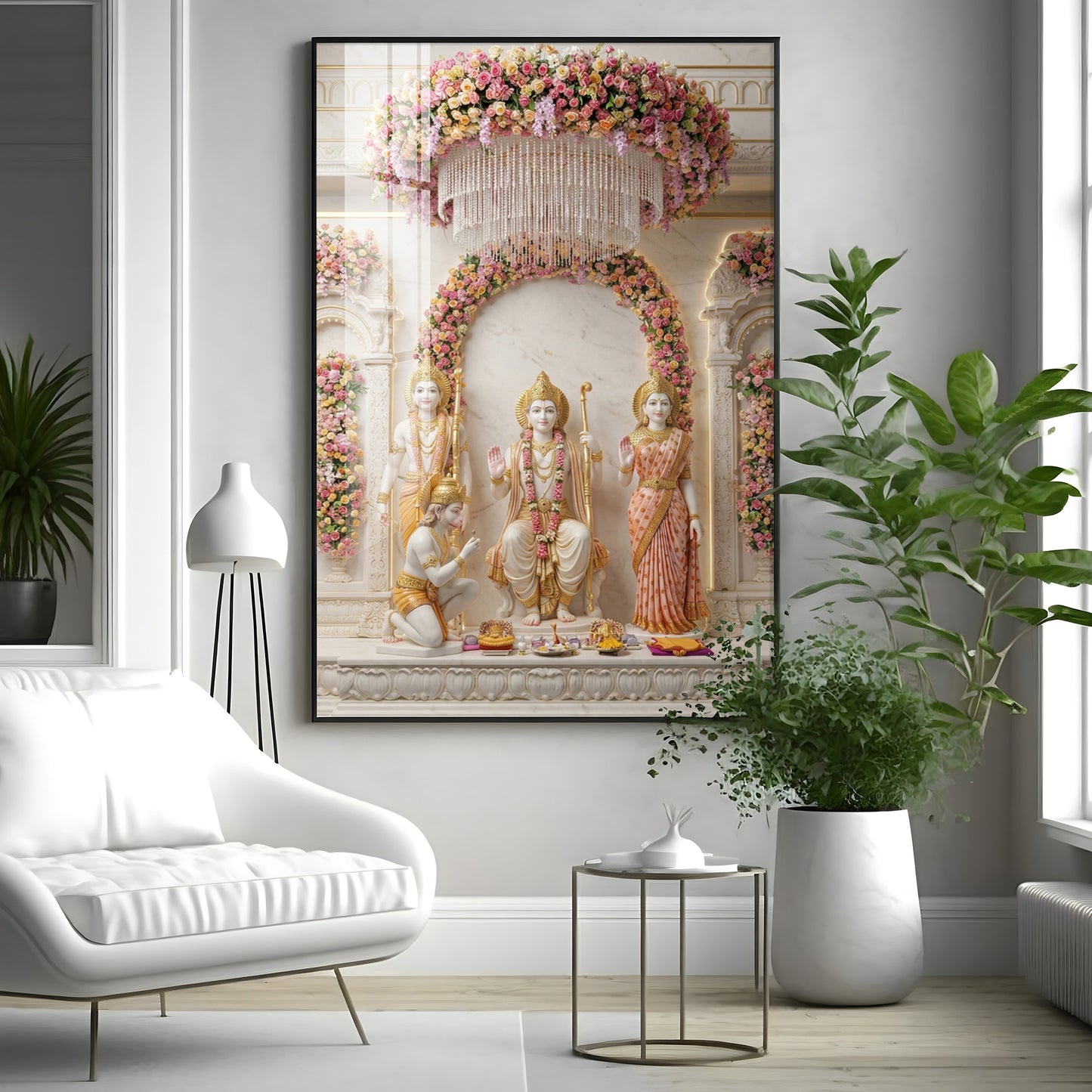 Jai Shri Ram Darbar Premium Acrylic Vertical Wall Art