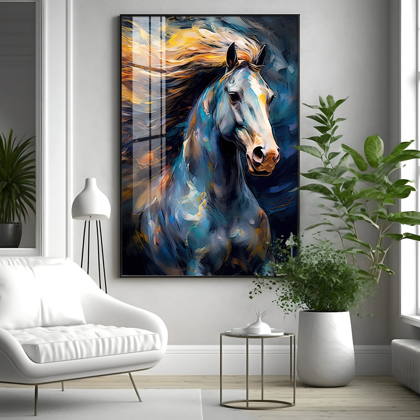 Radiant Horse Premium Acrylic Vertical Wall Art