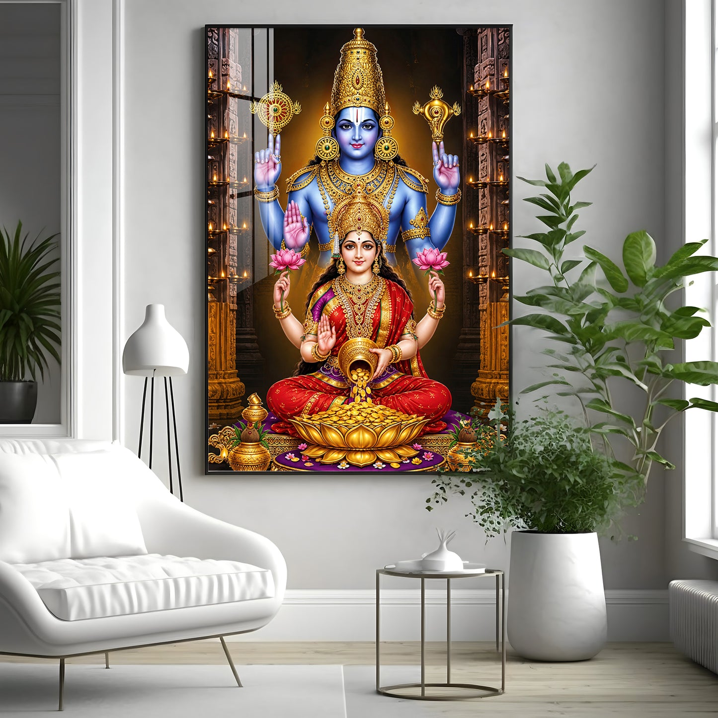 Lord Venkateswara Swamy Premium Acrylic Vertical Wall Art
