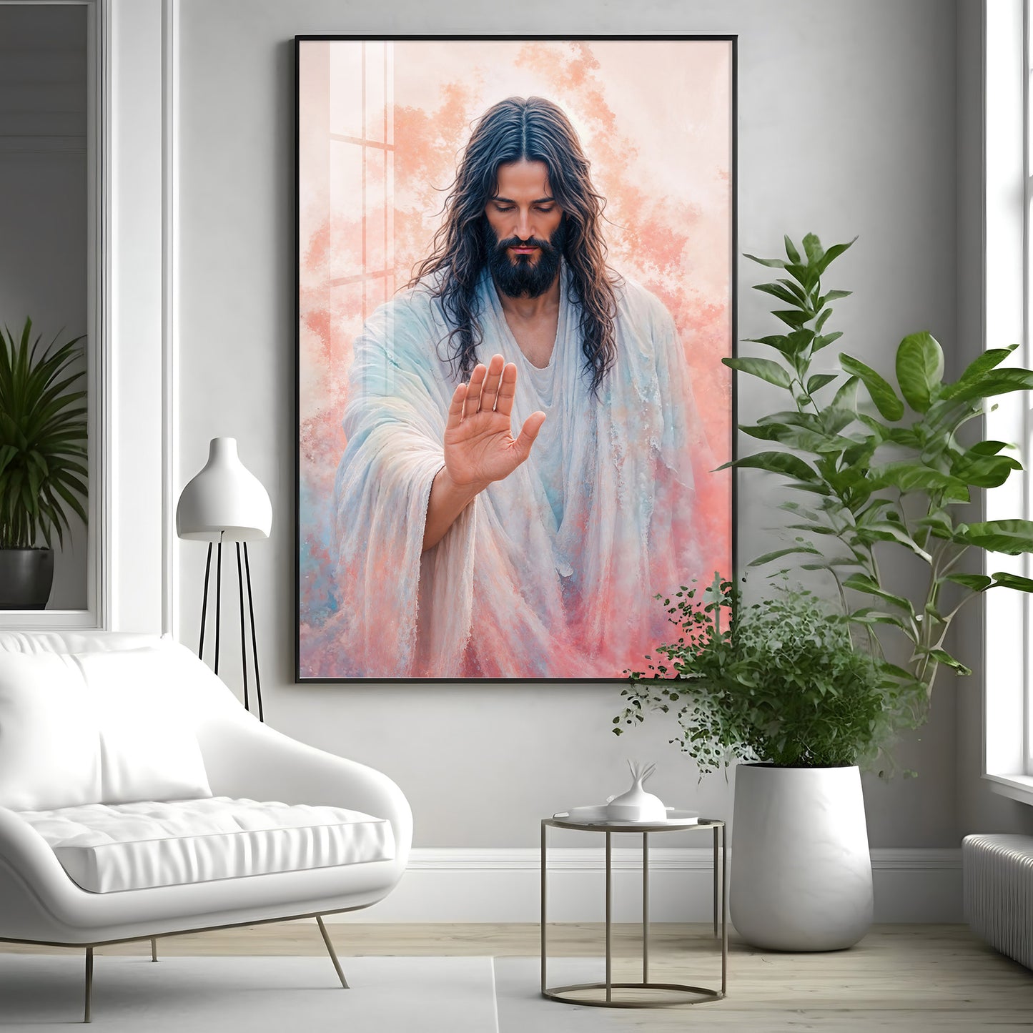 Jesus Christ Blessing Hand Premium Acrylic Wall Art