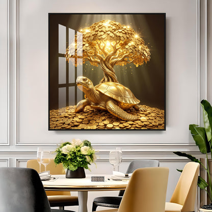 Vastu Kalpavriksha Premium Acrylic Square Wall Art