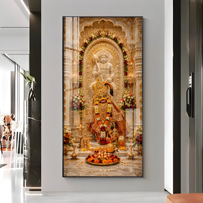 Divine Salangpur Hanumanji In Temple Premium Acrylic Vertical Wall Art