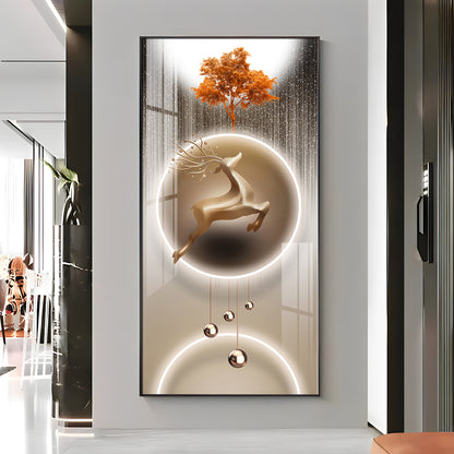 Deerly Decorated Premium Acrylic Vertical Wall Art