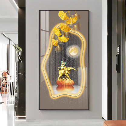 Elephant Equine Elegance Premium Acrylic Vertical Wall Art