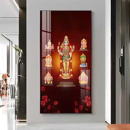 Thiruchendur Lord Murugan Premium Acrylic Vertical Wall Art