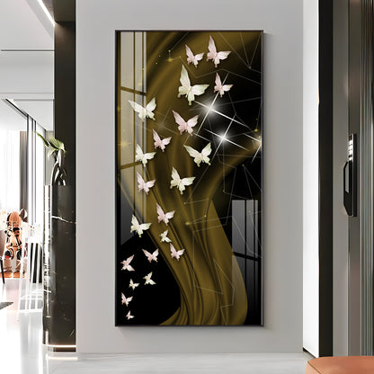 Butterflies Premium Acrylic Vertical Wall Art