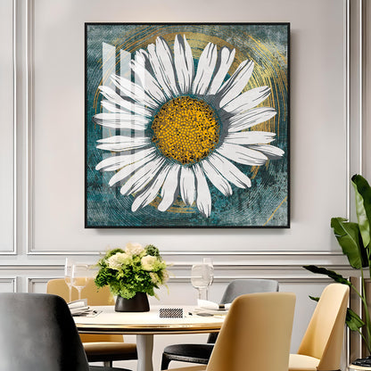 Tranquil Daisy Premium Acrylic Square Wall Art