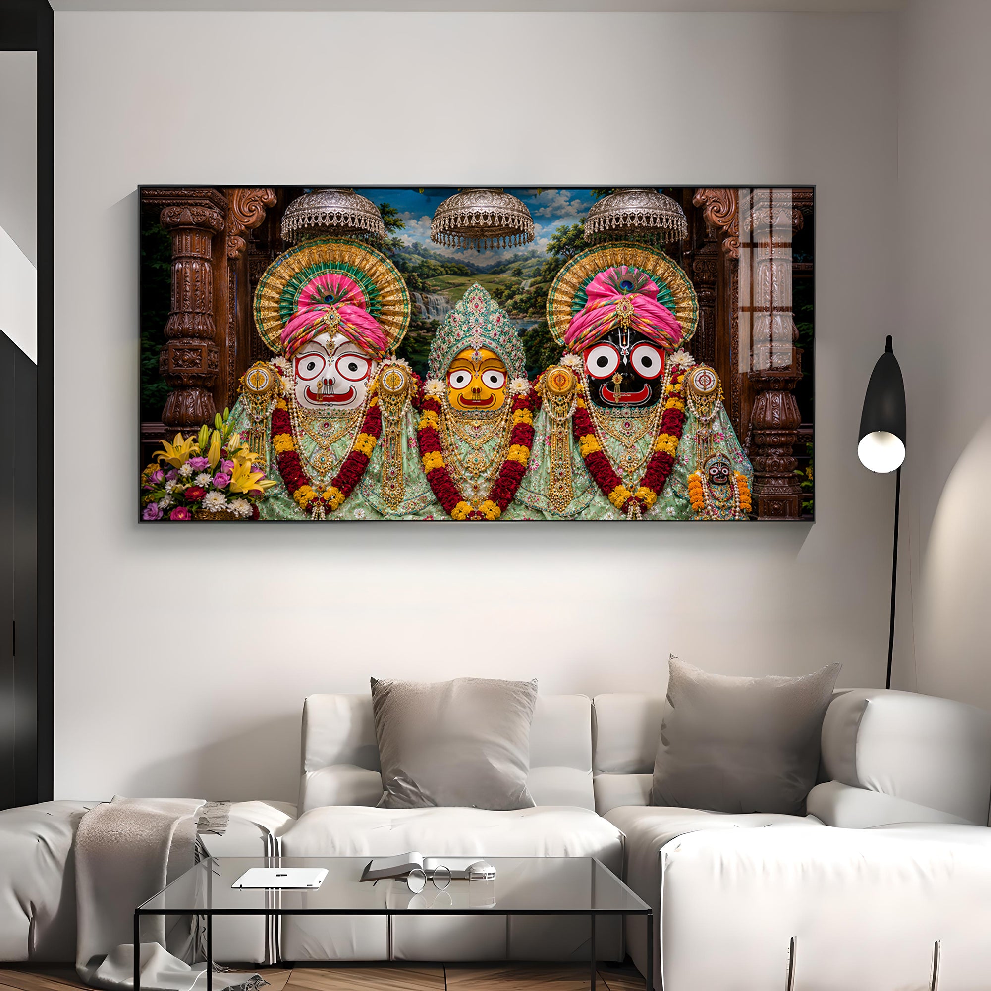 Shringar Darshan Of Jagannath Puri Premium Acrylic Horizontal Wall Art