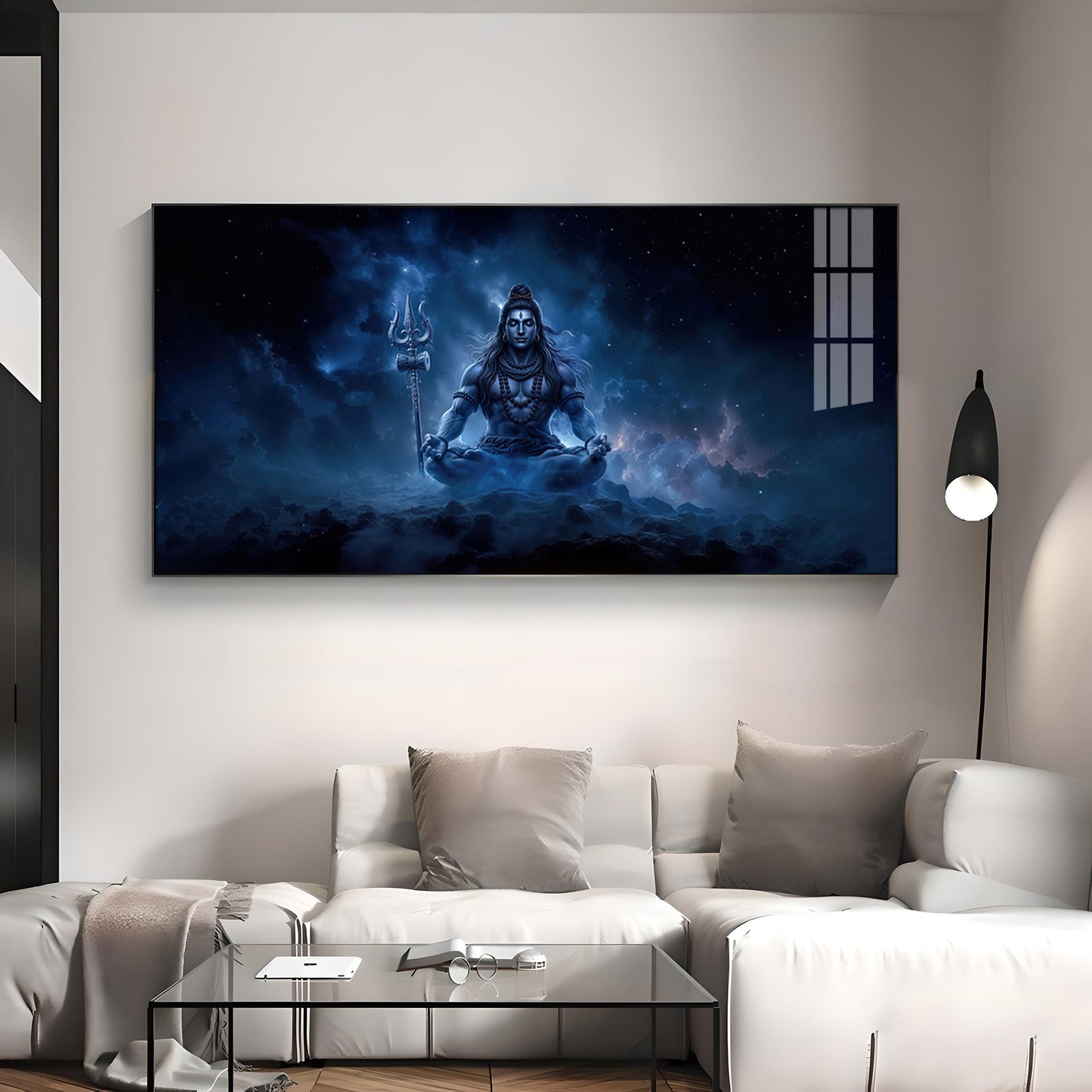 Lord Mahadev In A Deep Meditation Premium Acrylic Horizontal Wall Art