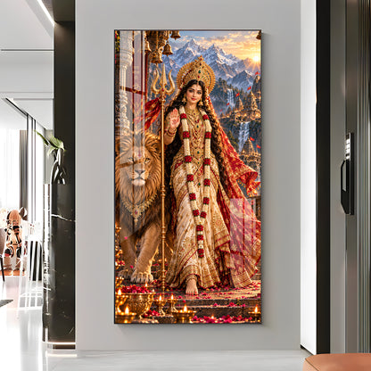 Maa Ambe Premium Acrylic Vertical Wall Art