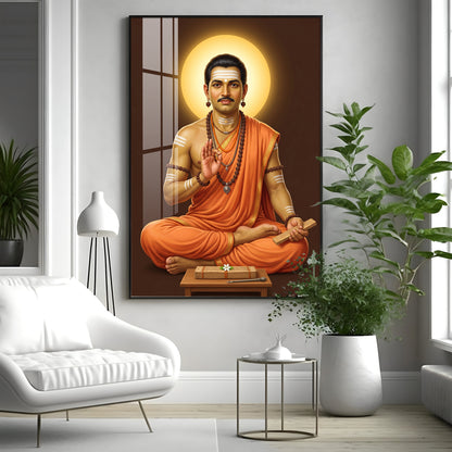 Shri Basaveshwara Premium Acrylic Vertical Wall Art