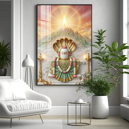 Bhagwan Shiva Lingam Premium Acrylic Vertical Wall Art