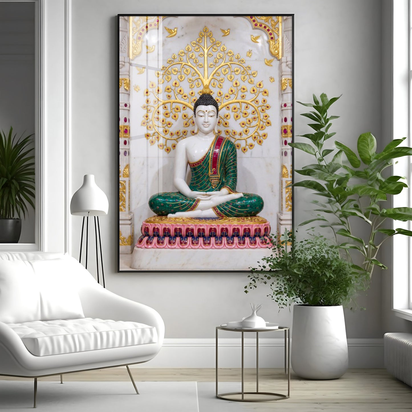 Inner Peace Of Buddha Premium Acrylic Vertical Wall Art