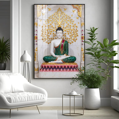 Inner Peace Of Buddha Premium Acrylic Vertical Wall Art