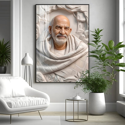 Neem Karoli Baba Ji Premium Acrylic Vertical Wall Art
