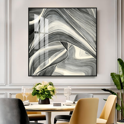 Linee Astratte Premium Acrylic Square Wall Art
