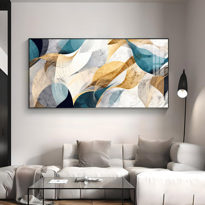 Abstract Waves Premium Acrylic Horizontal Wall Art