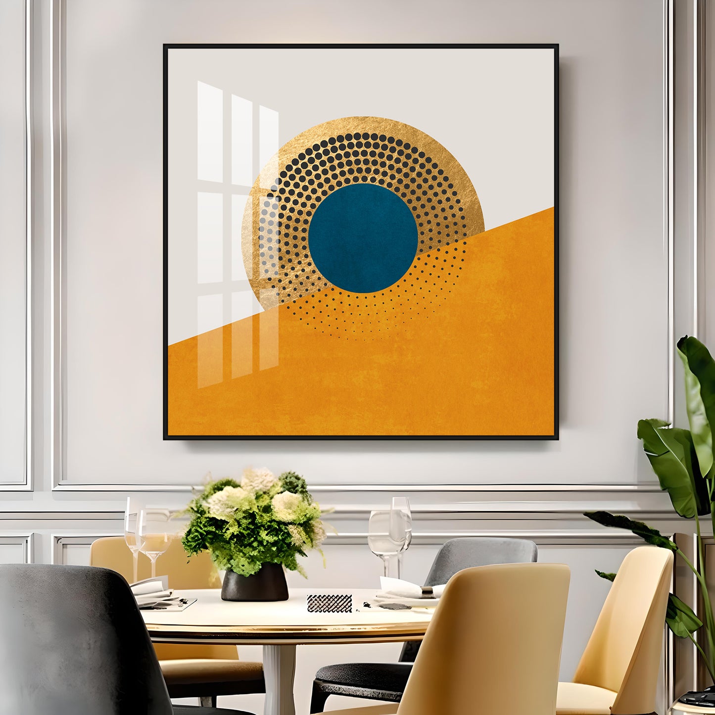 Beautiful Abstract Geometric Premium Acrylic Square Wall Art