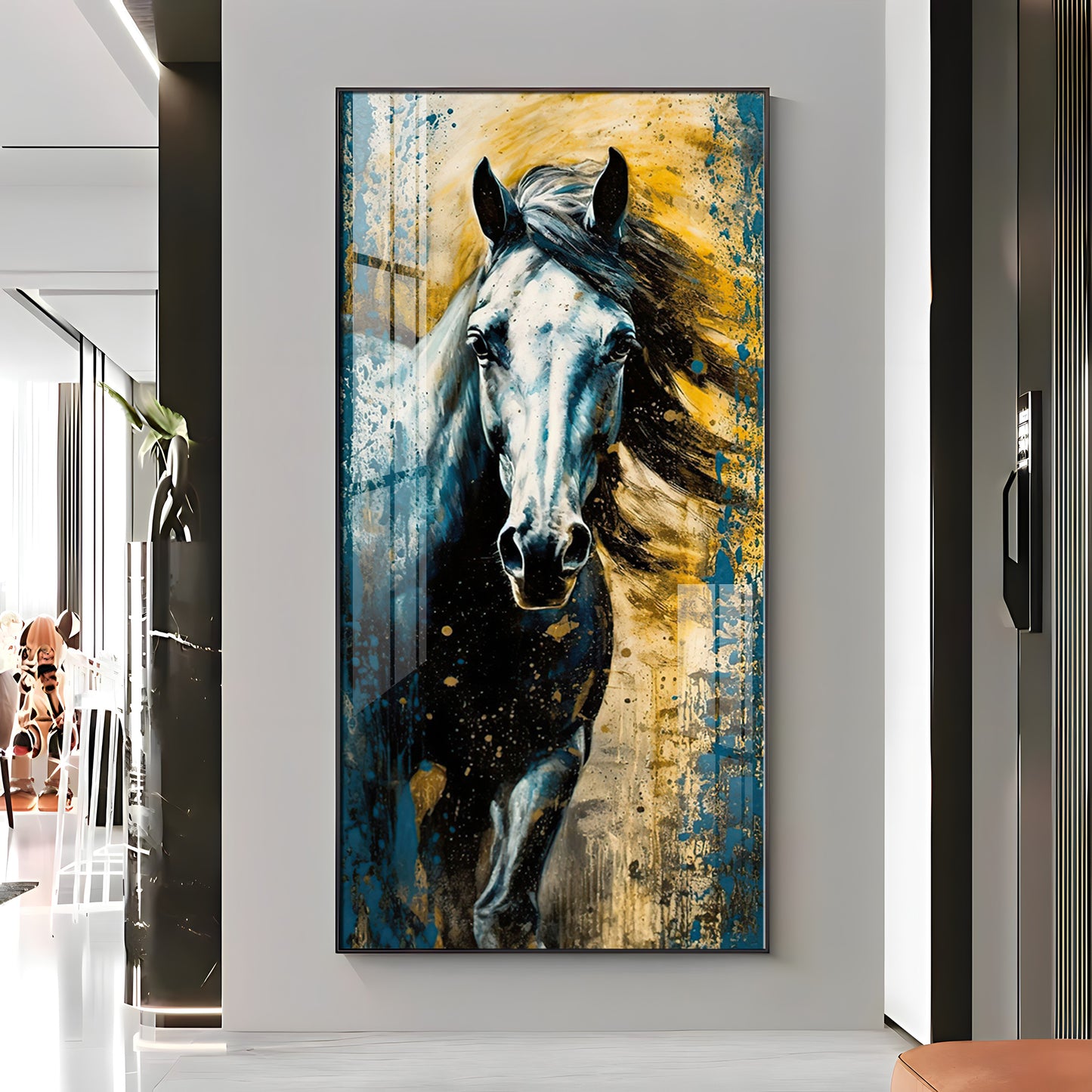 Horse Equine Elegance Premium Acrylic Vertical Wall Art