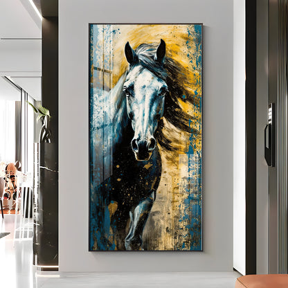 Horse Equine Elegance Premium Acrylic Vertical Wall Art