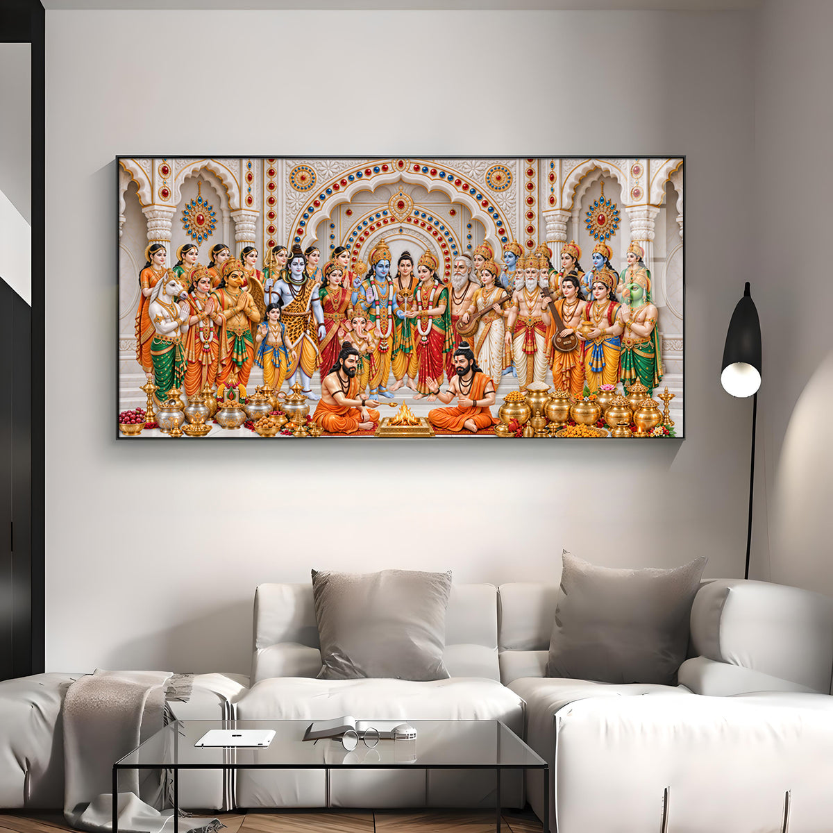 Divine Srinivasa Kalyanam Premium Acrylic Horizontal Wall Art