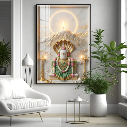 Shiva Lingam Premium Acrylic Vertical Wall Art