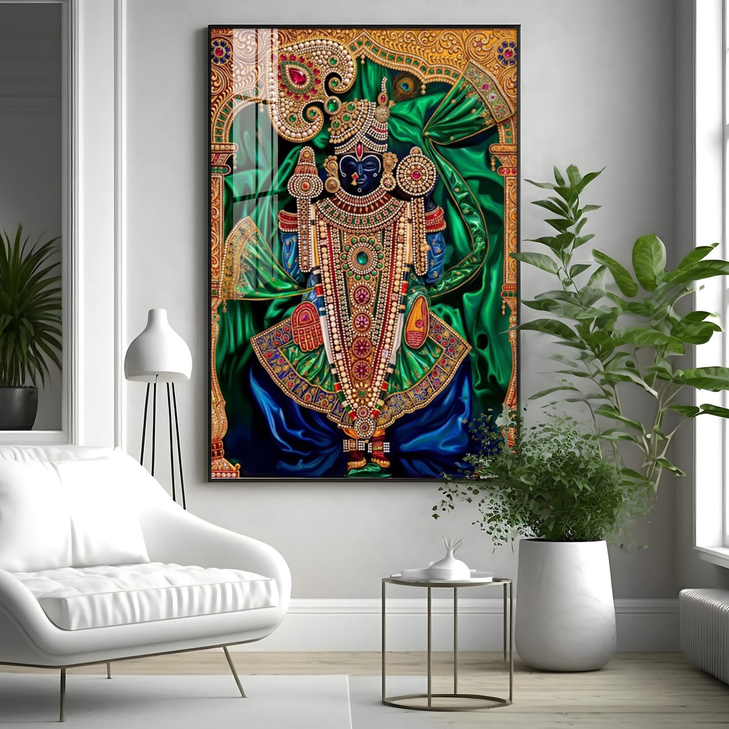 Lord Dwarkadhish Premium Acrylic Vertical Wall Art