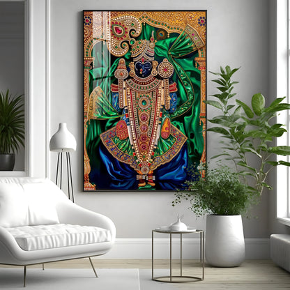 Lord Dwarkadhish Premium Acrylic Vertical Wall Art