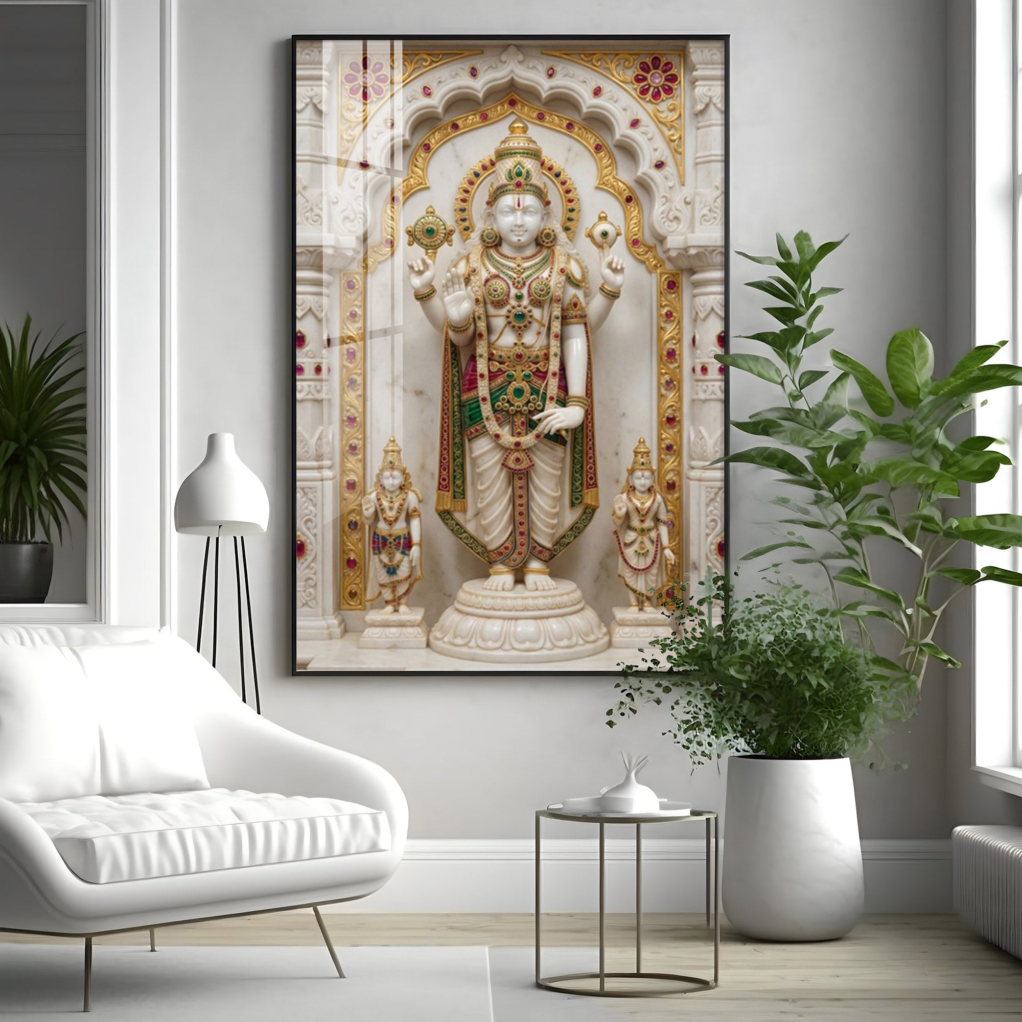 Spiritual Hindu Lord Premium Acrylic Vertical Wall Art