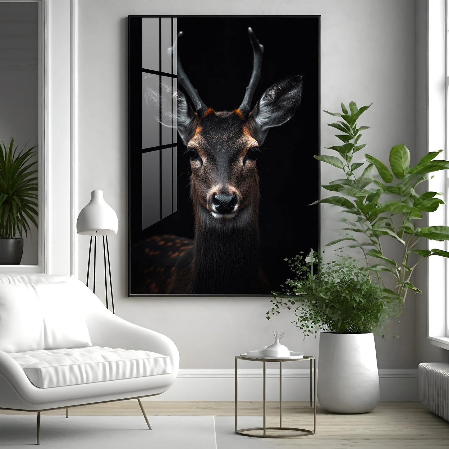 Sambar Deer Premium Acrylic Vertical Wall Art