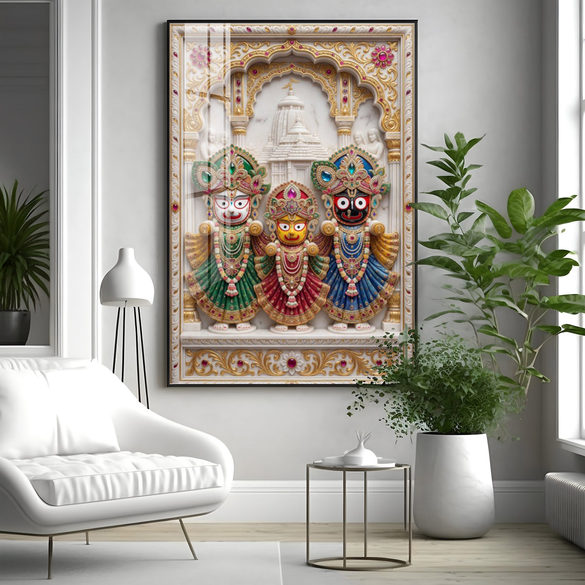 Lord Of Jagannath Puri Premium Acrylic Vertical Wall Art