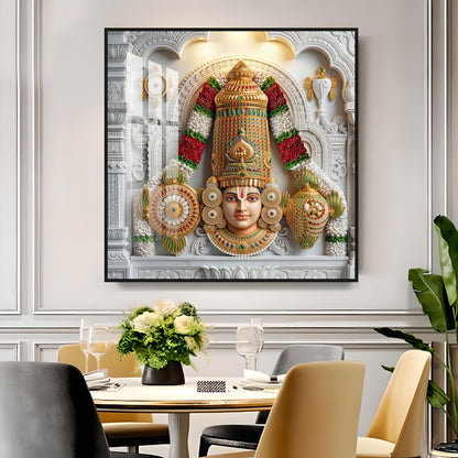 Lord Perumal Premium Acrylic Square Wall Art
