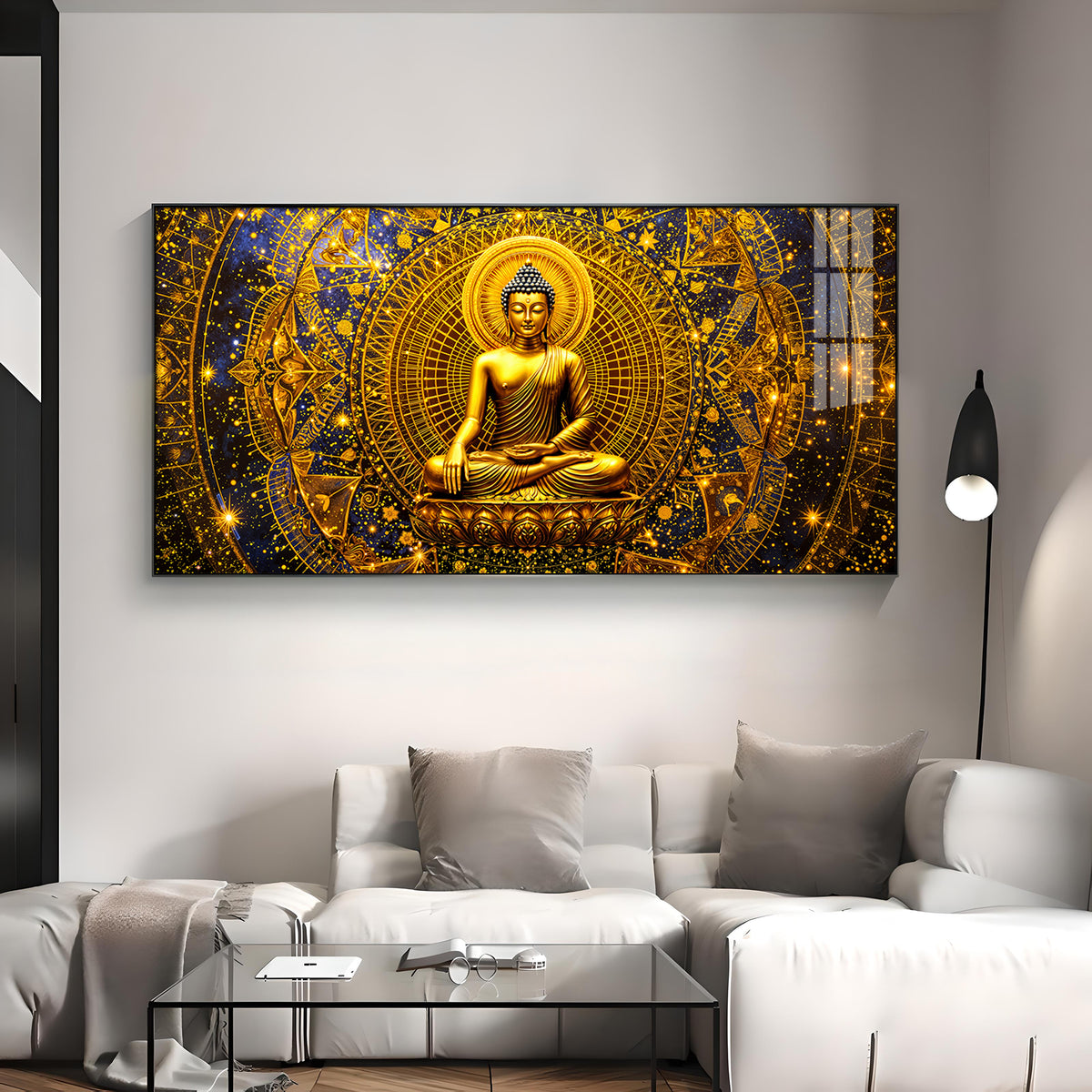 Radiant Buddha Premium Acrylic Horizontal Wall Art