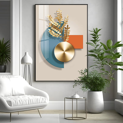 Blue Sphere Sentinel Premium Acrylic Vertical Wall Art