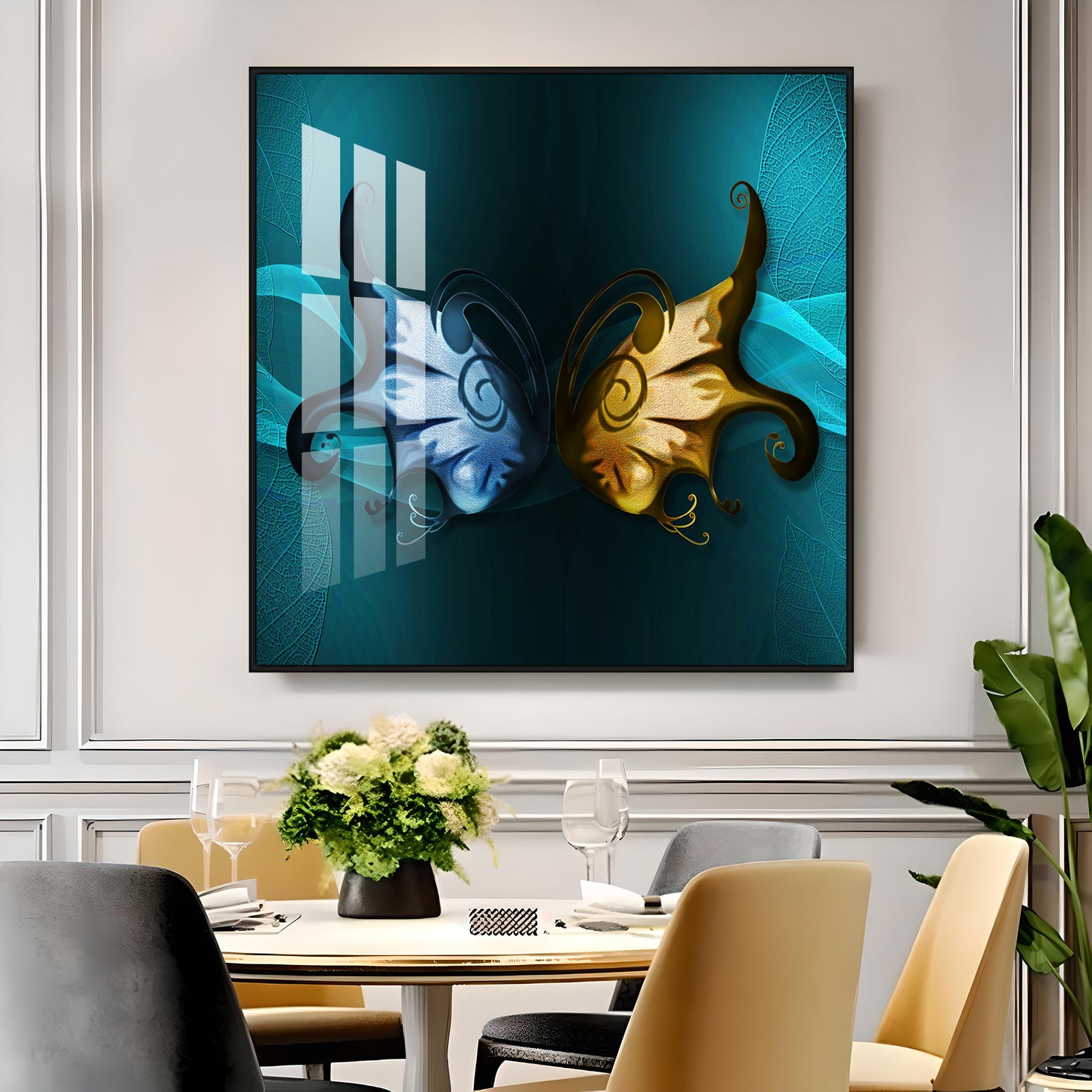 Butterfly Wings Premium Acrylic Square Wall Art