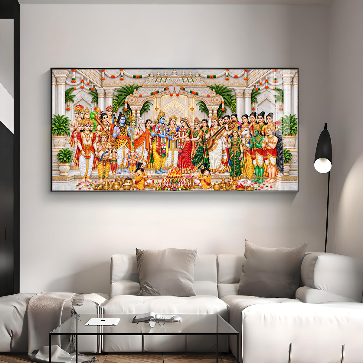 Srinivasa Kalyanam Divine Moment Premium Acrylic Horizontal Wall Art