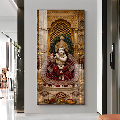 Divine Bal Gopal Krishna Premium Acrylic Vertical Wall Art
