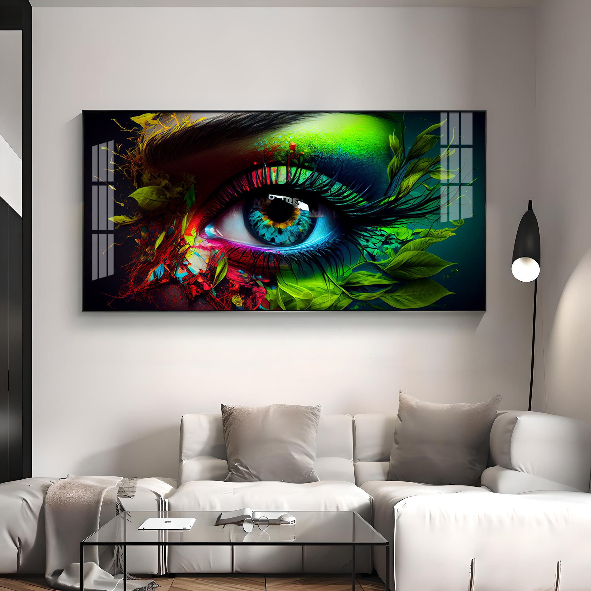 Colorful Eye Premium Acrylic Horizontal Wall Art