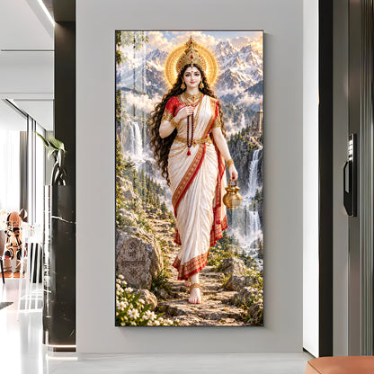 Mata Brahmacharini Premium Acrylic Vertical Wall Art