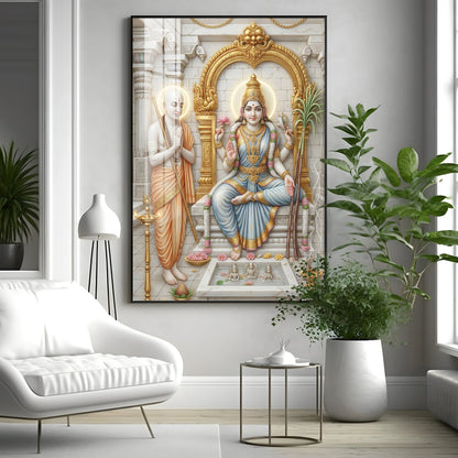Lalita Tripurasundari Premium Acrylic Vertical Wall Art