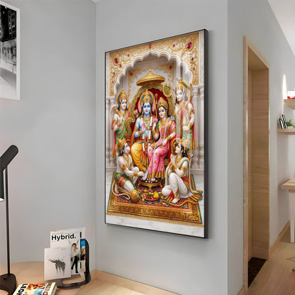 Jay Sita Rama Premium Acrylic Vertical Wall Art
