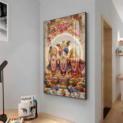 Hindu Jagannath Prabhu Premium Acrylic Vertical Wall Art
