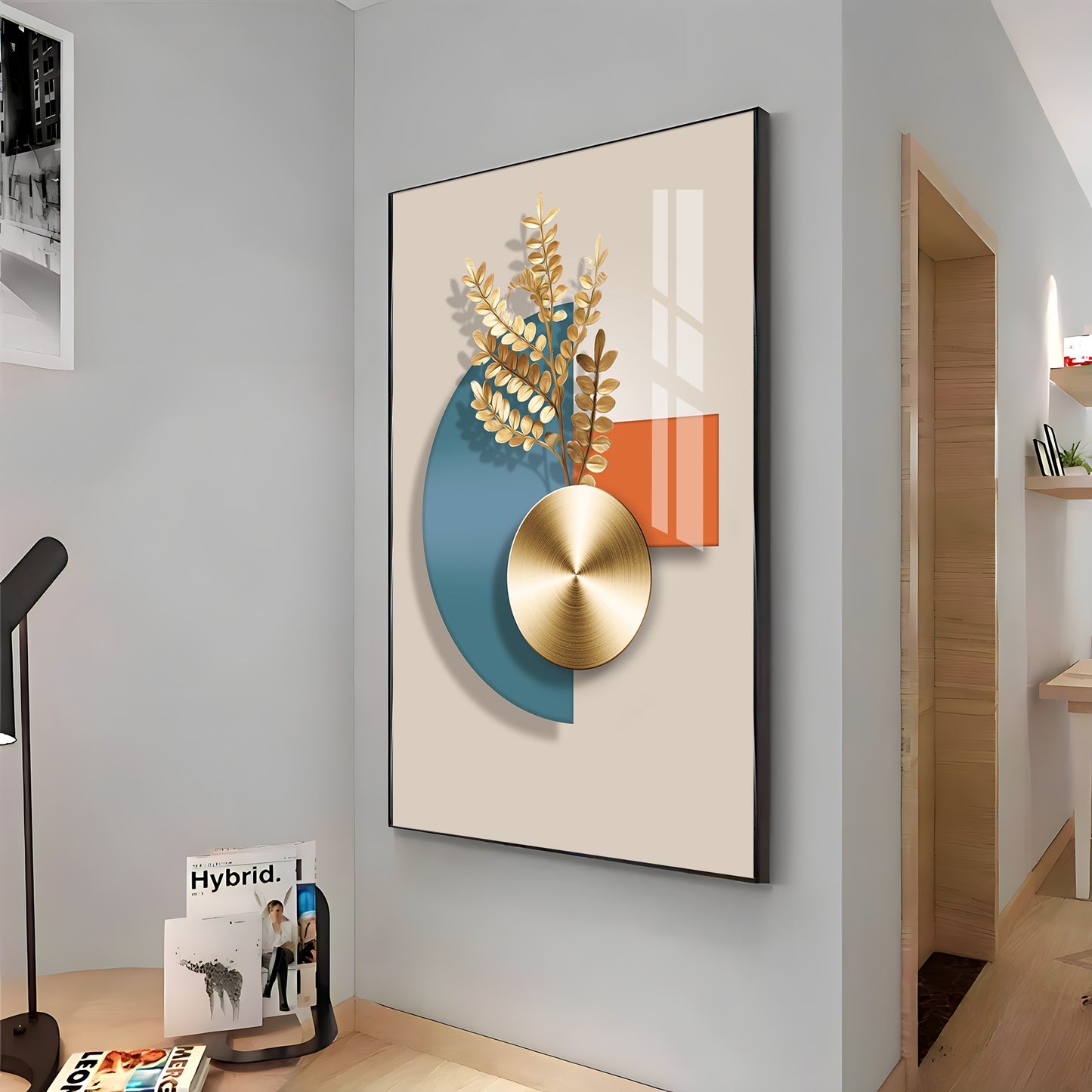 Blue Sphere Sentinel Premium Acrylic Vertical Wall Art