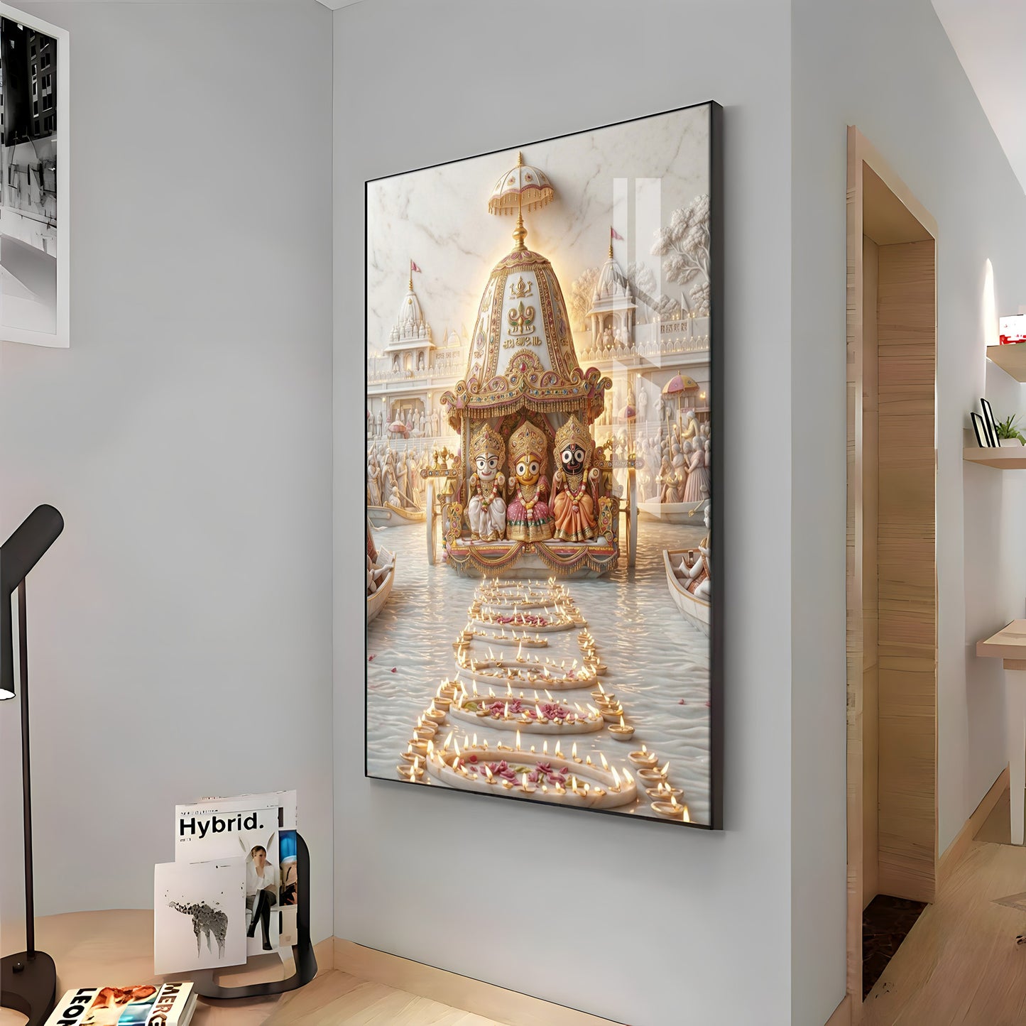 Hindu Deities Lord Jagannath Premium Acrylic Vertical Wall Art