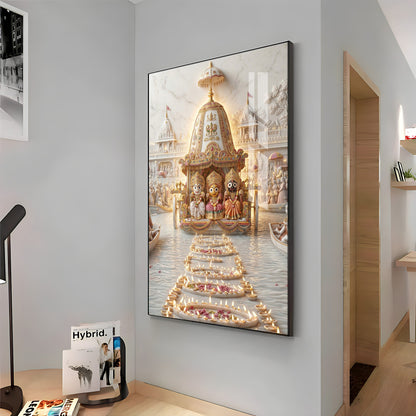 Hindu Deities Lord Jagannath Premium Acrylic Vertical Wall Art