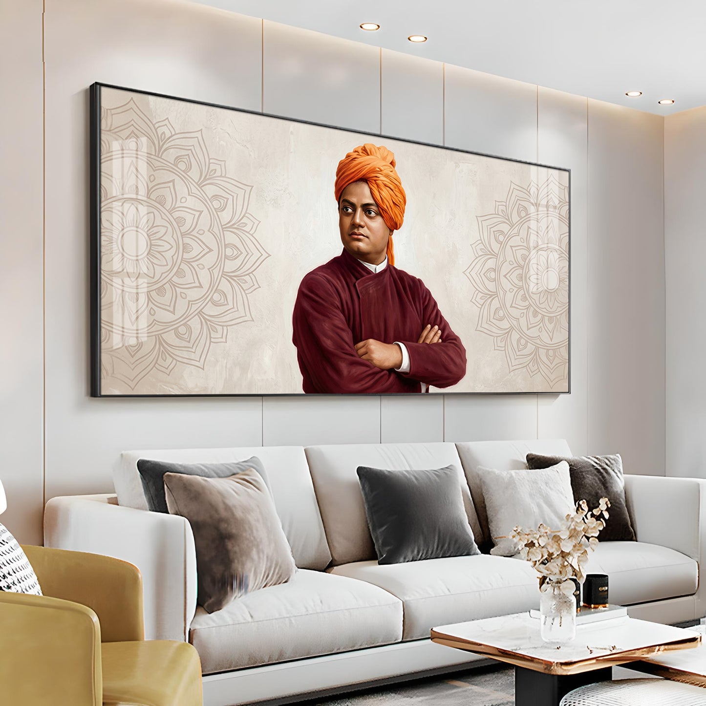 Swami Vivekananda Premium Acrylic Horizontal Wall Art