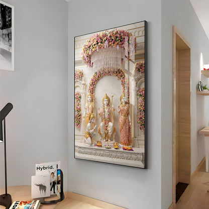 Jai Shri Ram Darbar Premium Acrylic Vertical Wall Art