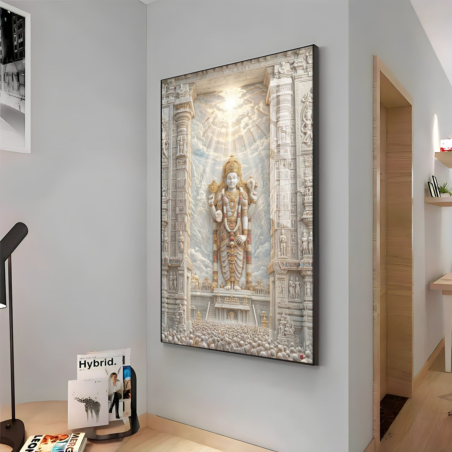 Divine Venkateswara Premium Acrylic Vertical Wall Art