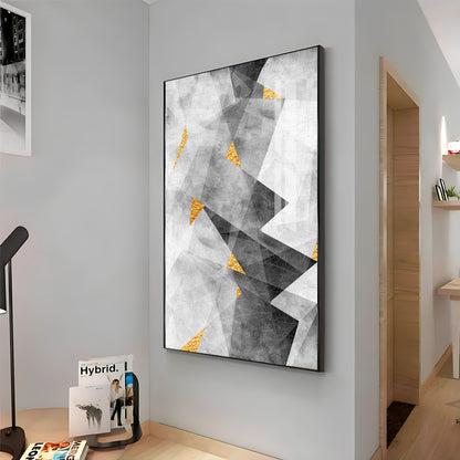 Triangular Opulence Premium Acrylic Vertical Wall Art